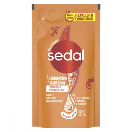 Recarga Económica Acondicionador Sedal Restauración Instantánea X 300 Ml