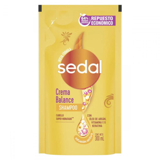 Recarga Económica Shampoo Sedal Crema Balance X 300 Ml