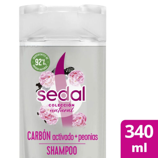 Shampoo Sedal Carbón Activado y Peonias X 340 Ml - Imagen 3