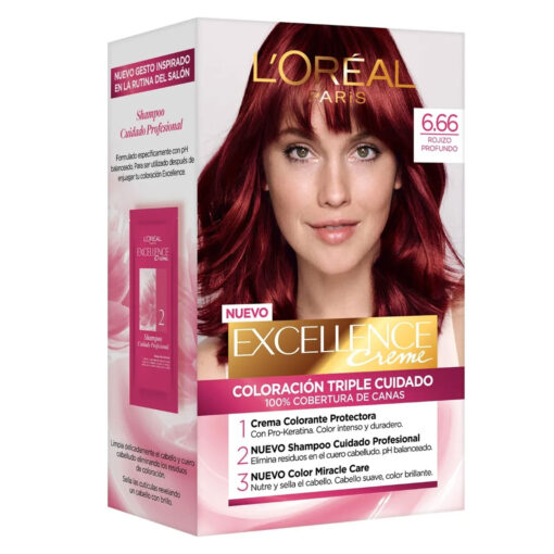 Tintura Permanente en Kit Excellence 6,66