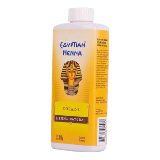Tintura Natural en polvo Egyptian Henna 0018 Dorado X 90 Gr
