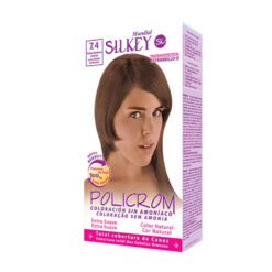 Tintura Permanente en Kit Silkey Policrom sin Amoníaco 7,4