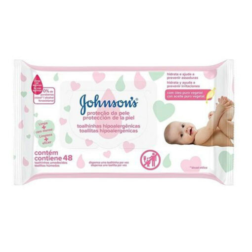 Toallitas Húmedas Johnson Baby Protección de la Piel X 48 U
