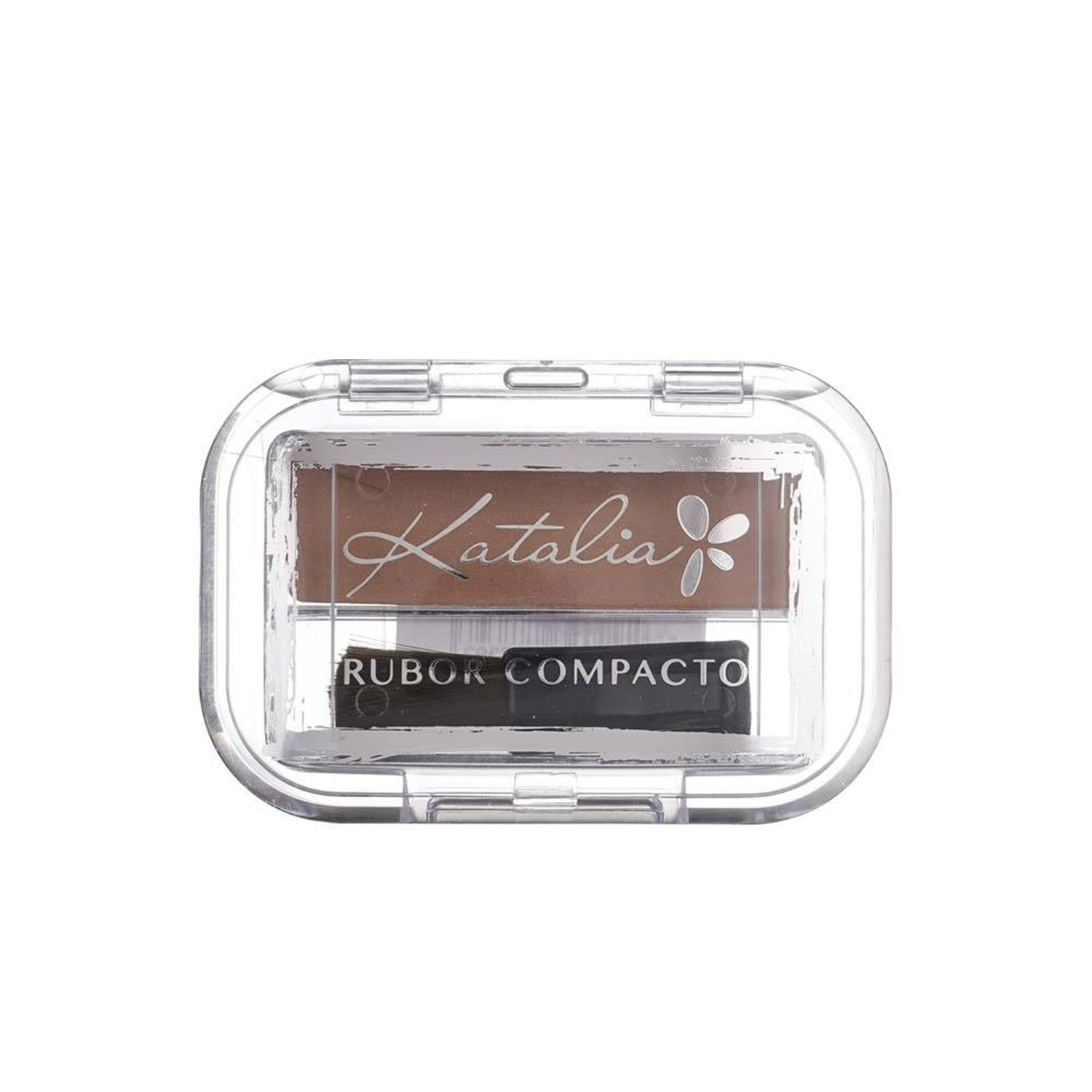 Rubor Compacto con brocha Katalia 3 Perlado X 4 Gr