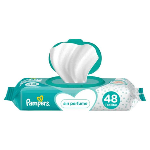 Toallitas Húmedas Pampers Sin Perfume X 48 U - Imagen 2