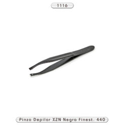 Pinza de depilar Quico Finest Negra X 12 U