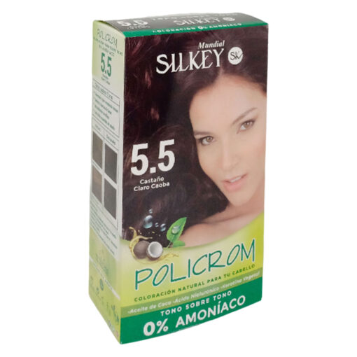 Tintura Permanente en Kit Silkey Policrom sin Amoníaco 5,5 - Imagen 2