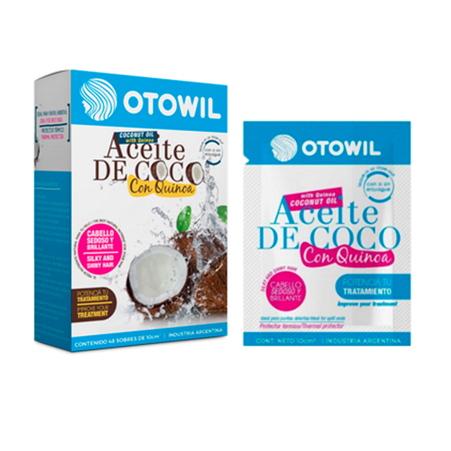 Tratamiento Capilar Otowil Aceite de Coco X 48 U