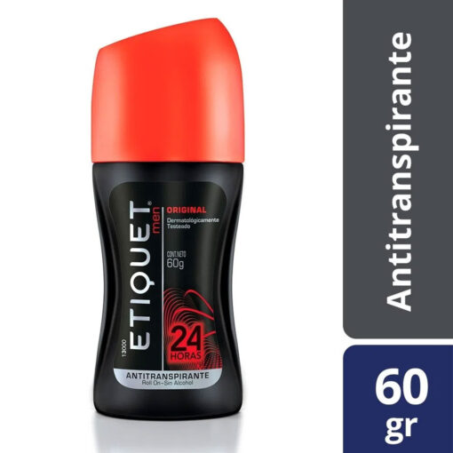 Antitranspirante Rollon Etiquet Men Original X 60 Gr - Imagen 2