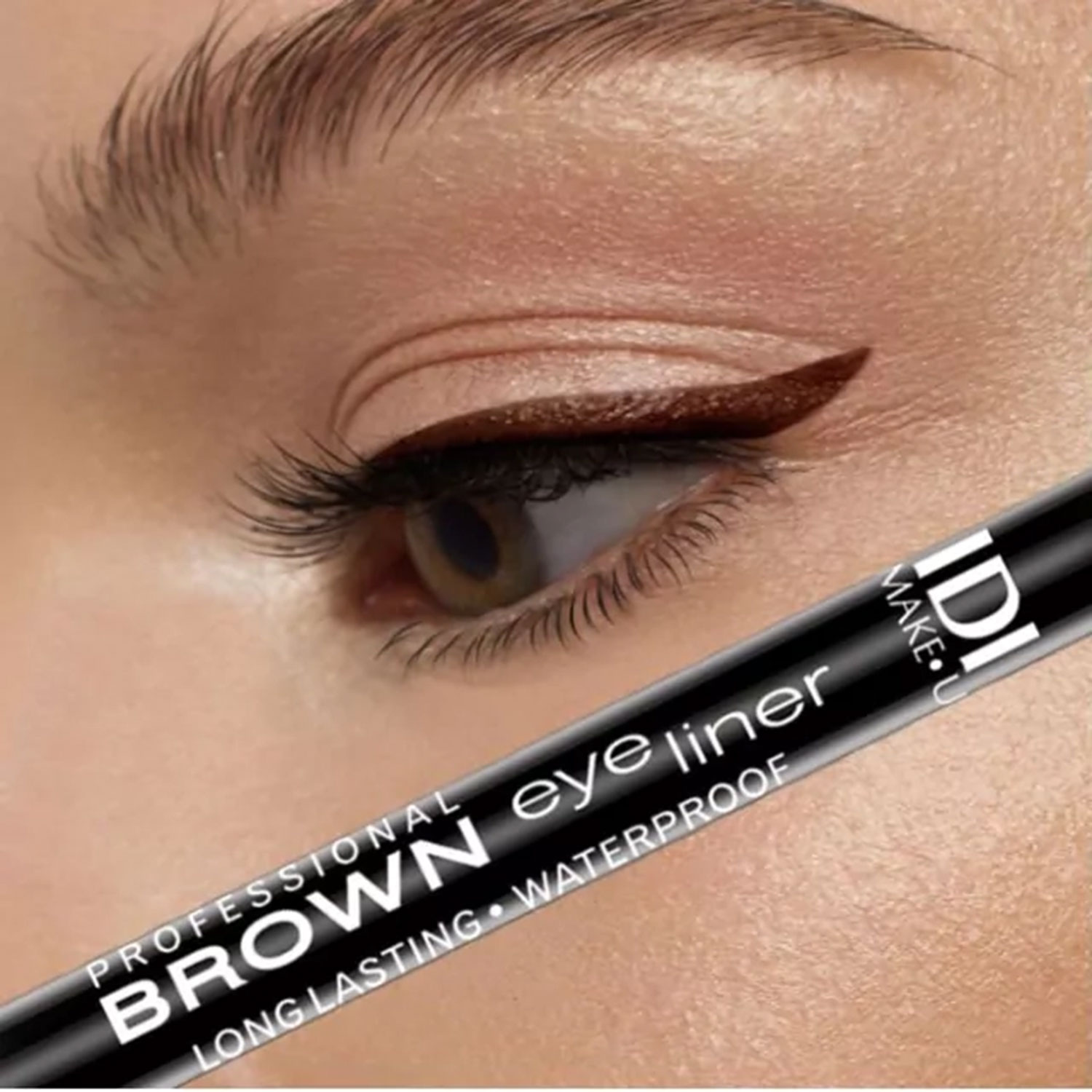 Delineador Retráctil Ojos y Cejas IDI Con Esfumino Brown X 1 U - Imagen 2