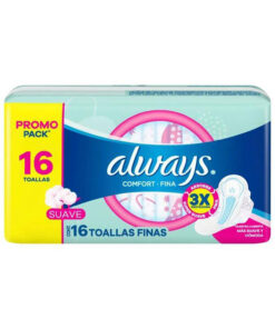 Toallitas Femeninas Always Comfort Fina Suave X 16 U