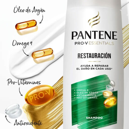 Shampoo Pantene ProV Essentials Restauración X 400 Ml - Imagen 3