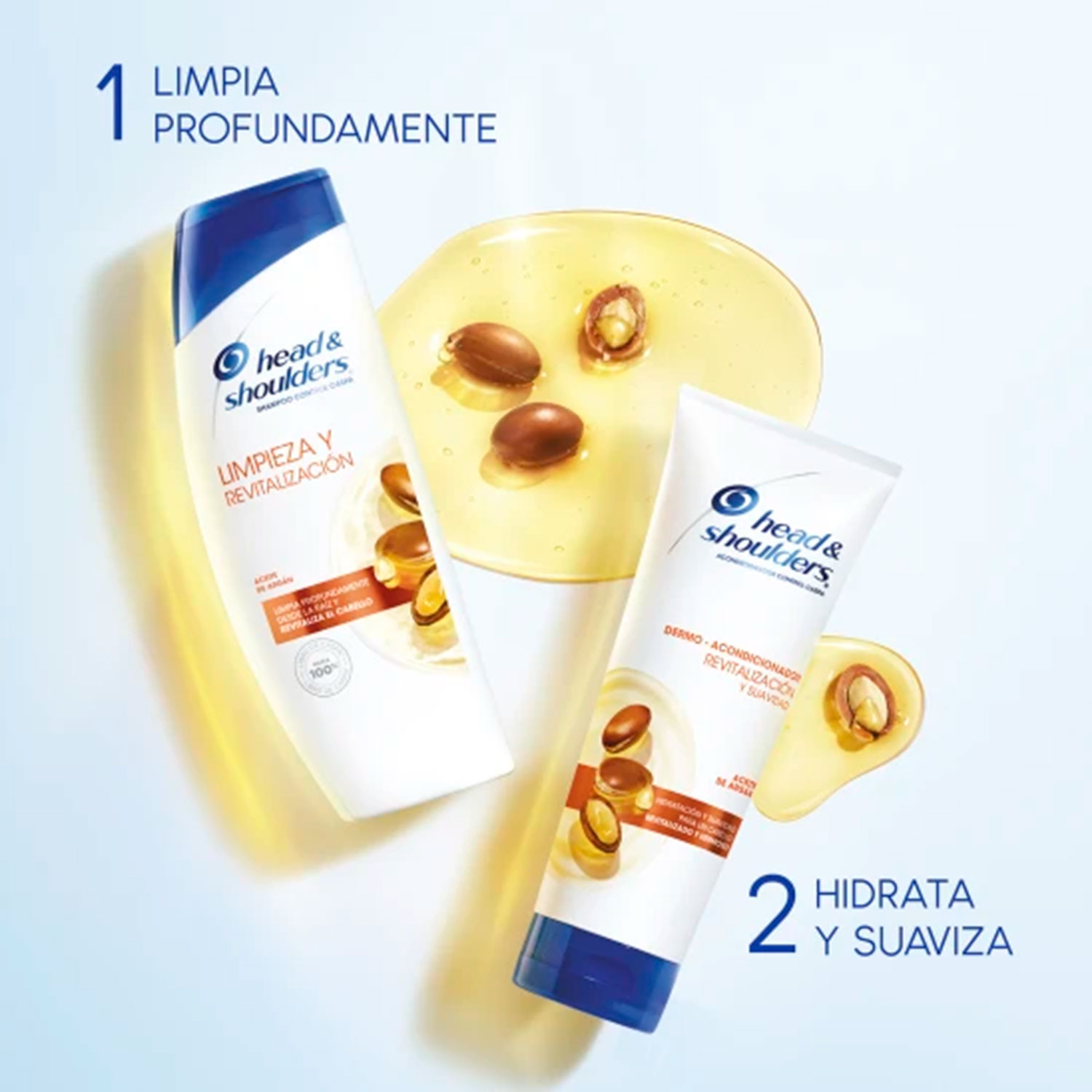 Dermo Acondicionador Head & Shoulders Aceite de Argán X 300 Ml - Imagen 6
