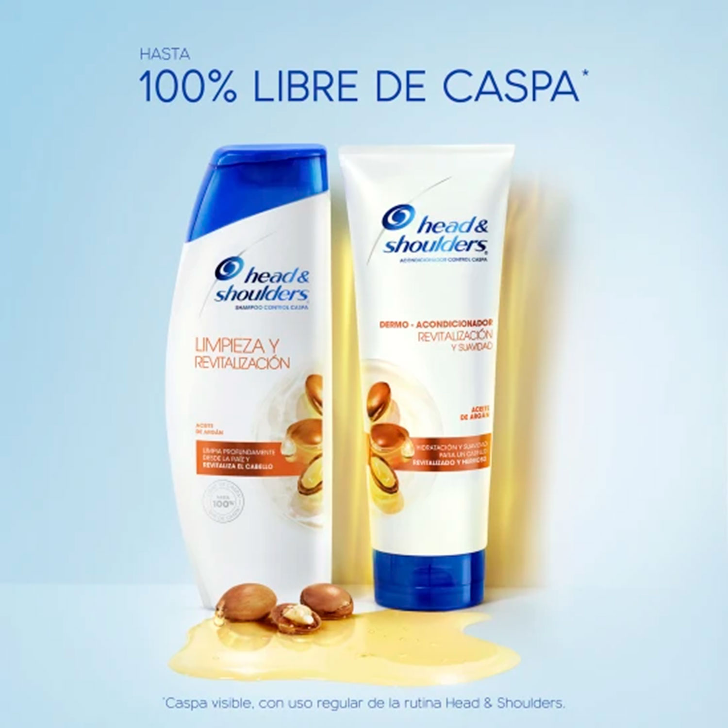 Dermo Acondicionador Head & Shoulders Aceite de Argán X 300 Ml - Imagen 7
