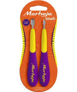 Conjunto de Espátulas para Cutículas Merheje Touch Suave X 2 U