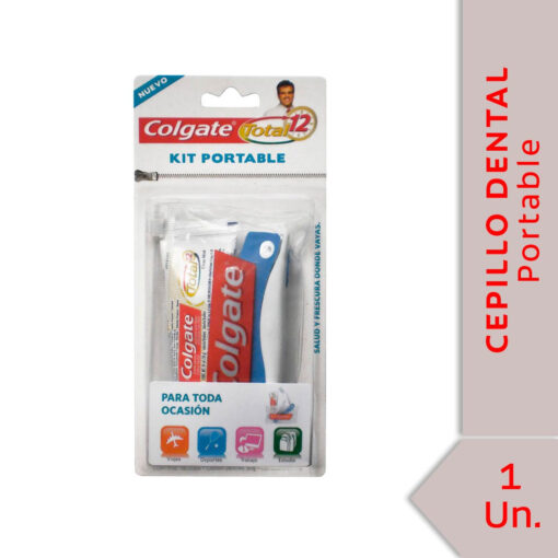 Kit Portable Crema Dental + Cepillo Dental Colgate Total 12 - Imagen 3