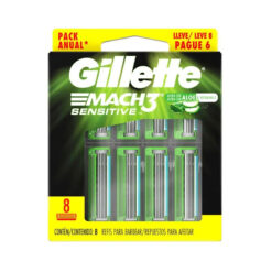 Repuesto de Afeitar Gillette Mach3 Sensitive X 8 U