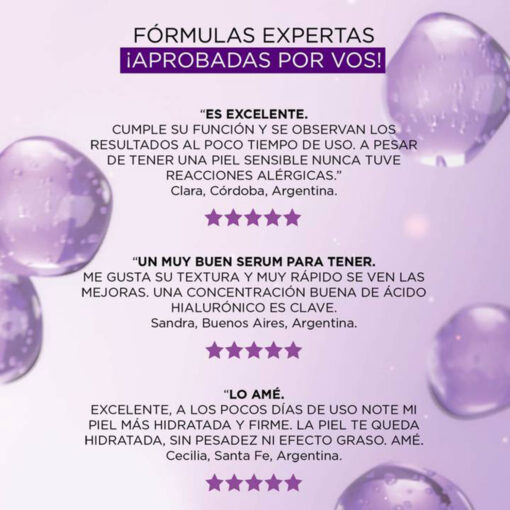 Serum facial Loreal Paris Revitalif Acido Hialuronico X 30 Ml - Imagen 6