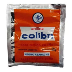 Anilina Colibrí Para Teñido en Frío Negro Azabache X 20 Gr