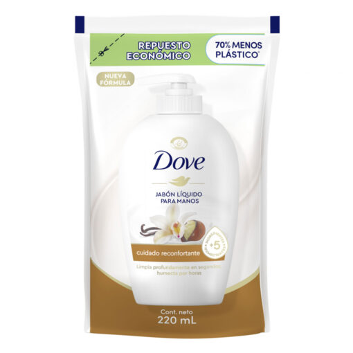 Repuesto Jabón Líquido Dove Cuidado Reconfortante X 220 Ml
