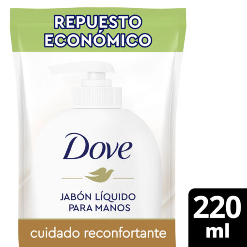 Repuesto Jabón Líquido Dove Cuidado Reconfortante X 220 Ml - Imagen 3