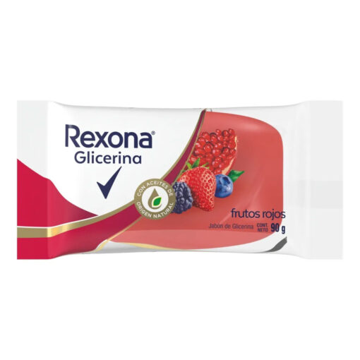 Jabón Rexona Glicerina Frutos Rojos X 90 Gr