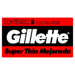 Hojas para Afeitar Gillette Super Thin X 5 U