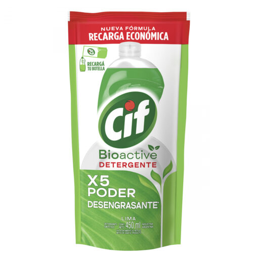 Repuesto Detergente Cif Bioactive Lima X 450 Ml