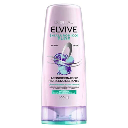 Acondicionador Loreal Elvive Hialuronico Pure X 400 Ml