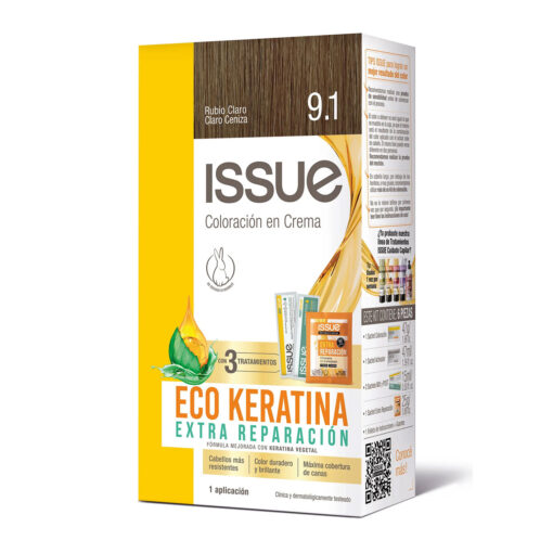 Tintura Permanente en Kit Issue Eco Keratina Extra Reparación 9,1