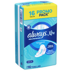 Toallitas Femeninas Always Xtra Seca X 16 U