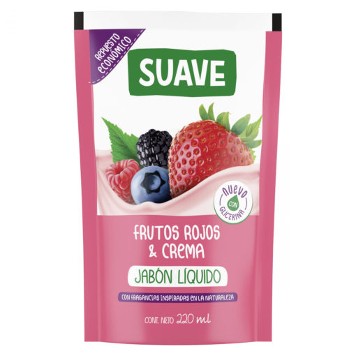 Repuesto Jabón Líquido Suave Frutos Rojos & Crema X 220 Ml