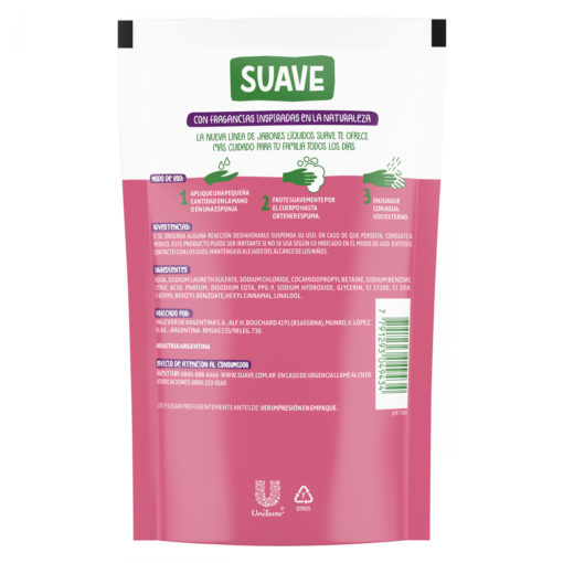 Repuesto Jabón Líquido Suave Frutos Rojos & Crema X 220 Ml - Imagen 2