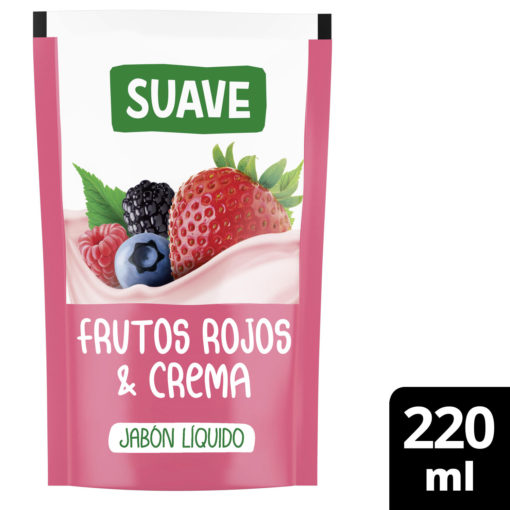 Repuesto Jabón Líquido Suave Frutos Rojos & Crema X 220 Ml - Imagen 3