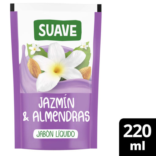 Repuesto Jabón Líquido Suave Jazmín y Almendras X 220 Ml - Imagen 3