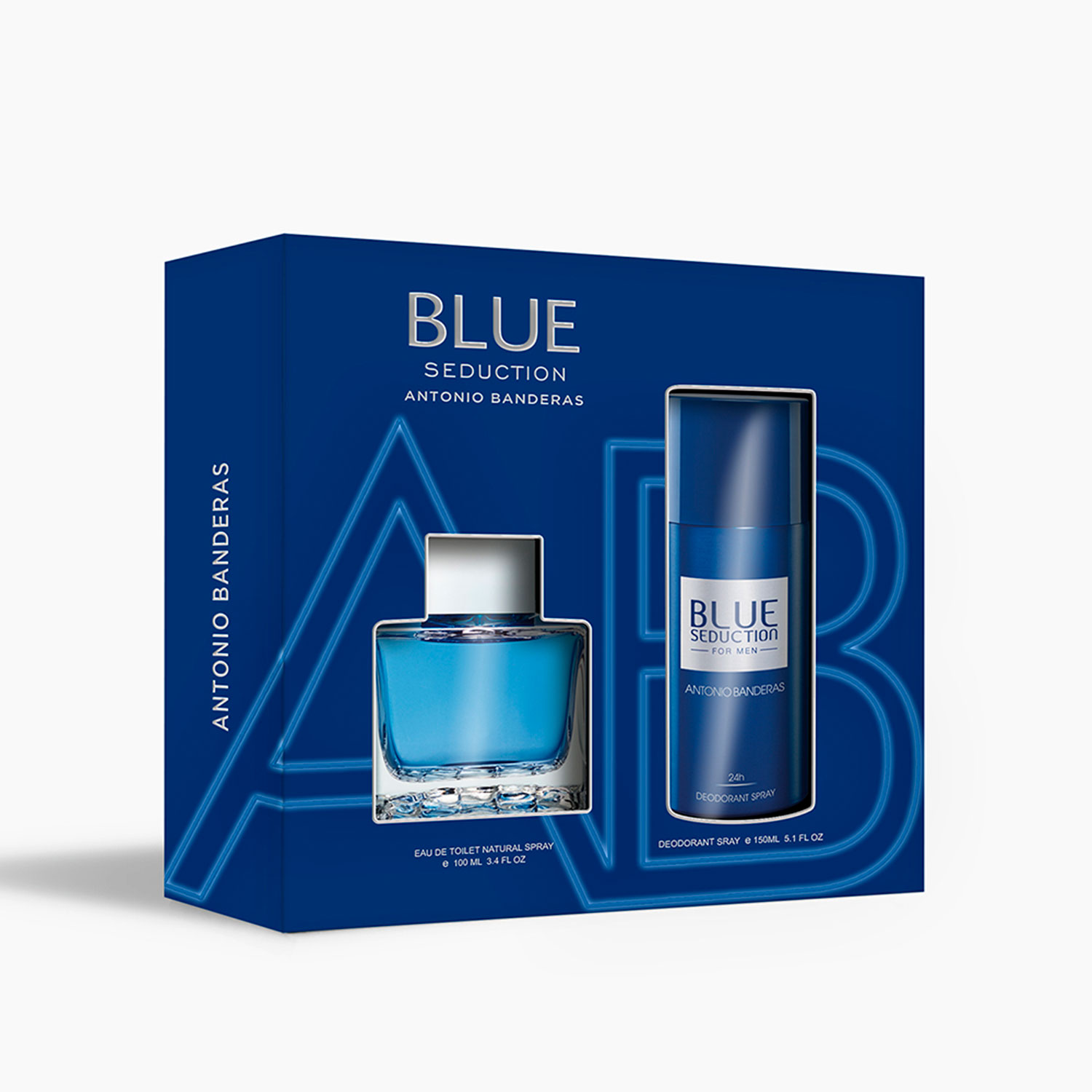 Set Perfume + Desodorante Antonio Banderas Blue Seduction
