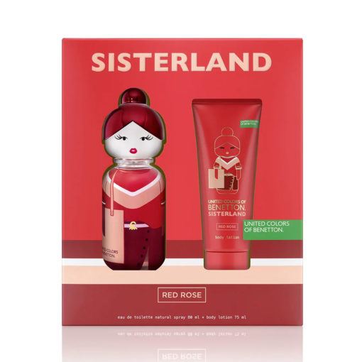 Set Perfume + Crema Corporal Benetton Sisterland Red