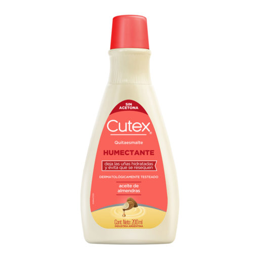 Quitaesmalte Cutex Humectante Aceite de Almendras X 200 Ml