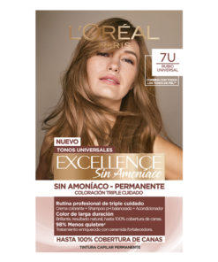 Kit Tintura Permanente Excellence Sin Amoniaco 7 Rubio