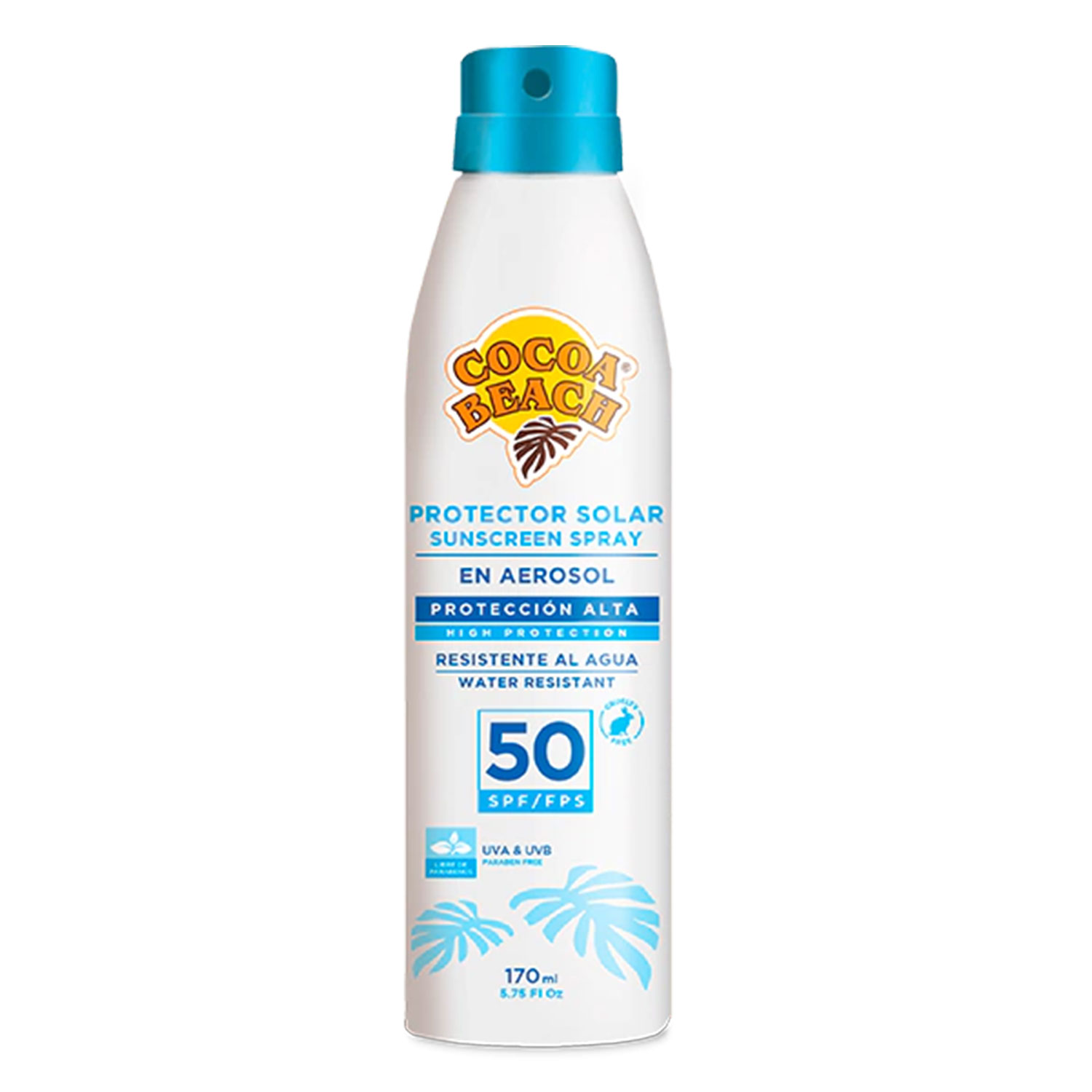 Protector Solar en Aerosol Cocoa Beach Invisible FPS50 X 170 Ml