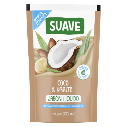Jabón de Manos Líquido Suave Coco y Karité X 220 Ml