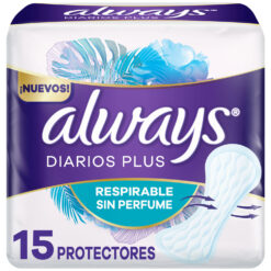 Protectores Diarios Always Loción Respirable X 15 U
