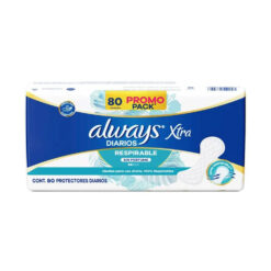 Protectores Diarios Always Loción Respirable X 80 U