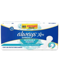 Protectores Diarios Always Loción Respirable X 80 U