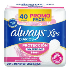 Protectores Diarios Always Loción Sin Perfume X 40 U