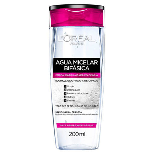 Agua Micelar L'Oreal Bifásica X 200 Ml
