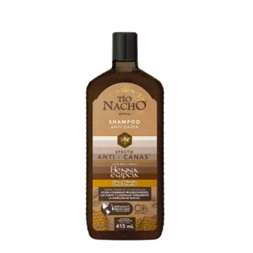 Shampoo Tonalizador Tio Nacho Henna Egipcia Anti Canas X 415 Ml - Imagen 2