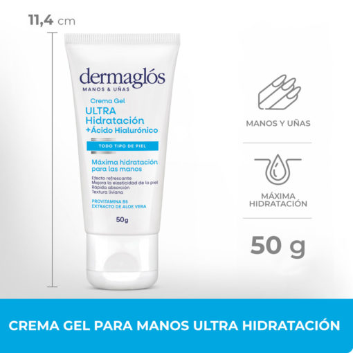 Crema Gel de Manos Dermaglos Ultra Hidratación X 50 Gr - Imagen 4