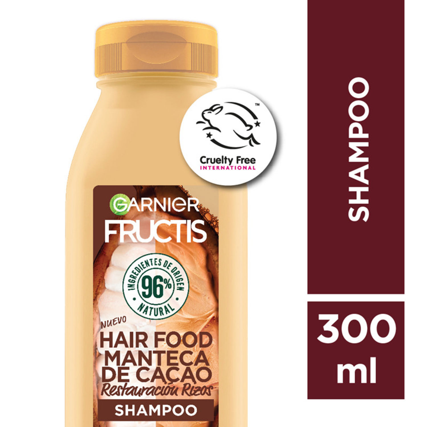 Shampoo Fructis Hair Food Manteca de Cacao X 300 Ml - Imagen 2