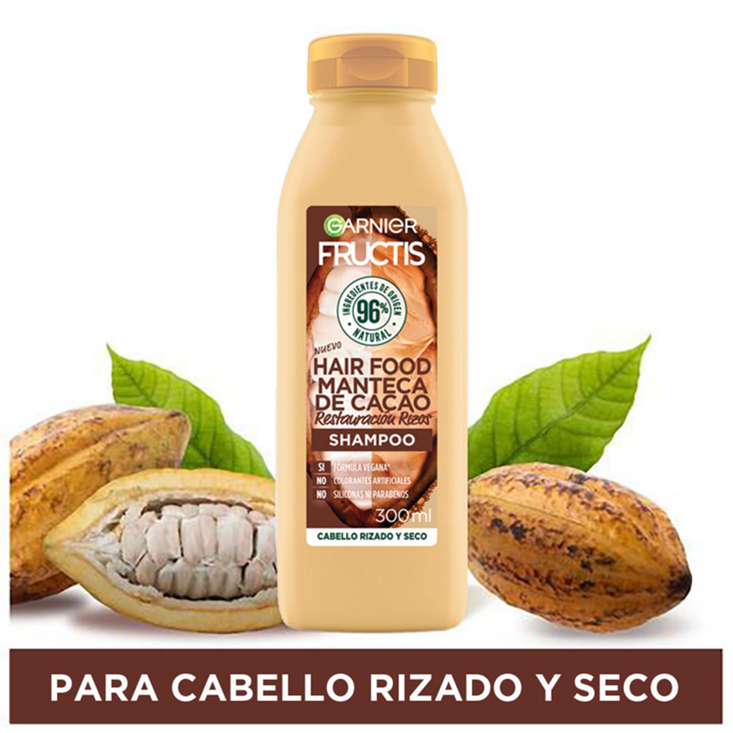 Shampoo Fructis Hair Food Manteca de Cacao X 300 Ml - Imagen 3